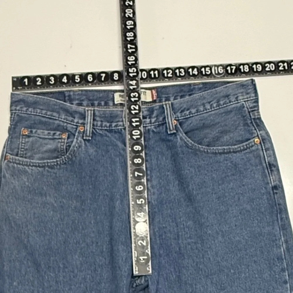 Levis 550 Jeans Mens Measures 37x34‎ Tag 38x34 Blue Relaxed Fit Tapered Workwear